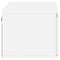 vidaXL Wall-mounted Bedside Cabinets with LED Lights 2 pcs White