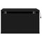 vidaXL Wall-mounted Bedside Cabinets with LED Lights 2 pcs Black
