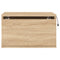 vidaXL Wall-mounted Bedside Cabinet with LED Lights Sonoma Oak