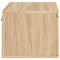 vidaXL Wall-mounted Bedside Cabinets with LED Lights 2 pcs Sonoma Oak