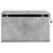 vidaXL Wall-mounted Bedside Cabinet with LED Lights Concrete Gery