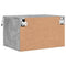 vidaXL Wall-mounted Bedside Cabinets with LED Lights 2 pcs Concrete Grey