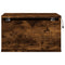 vidaXL Wall-mounted Bedside Cabinets with LED Lights 2 pcs Smoked Oak