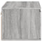 vidaXL Wall-mounted Bedside Cabinets with LED Lights 2 pcs Grey Sonoma