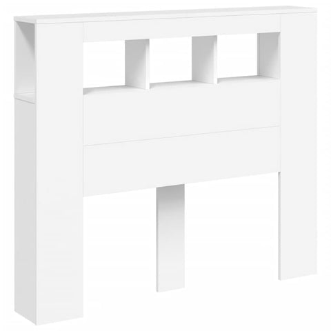 vidaXL LED Headboard White 120x18.5x103.5 cm Engineered Wood