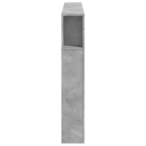 vidaXL LED Headboard Concrete Grey 160x18.5x103.5 cm Engineered Wood