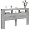vidaXL LED Headboard Grey Sonoma 180x18.5x103.5 cm Engineered Wood