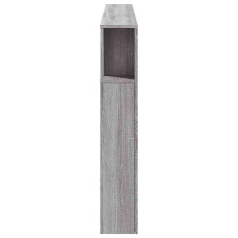 vidaXL LED Headboard Grey Sonoma 180x18.5x103.5 cm Engineered Wood