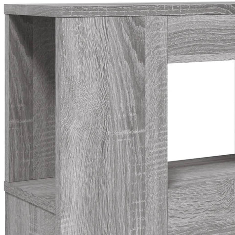 vidaXL LED Headboard Grey Sonoma 220x18.5x103.5 cm Engineered Wood