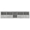 vidaXL Sideboard with LED Lights Concrete Grey 283x37x67 cm