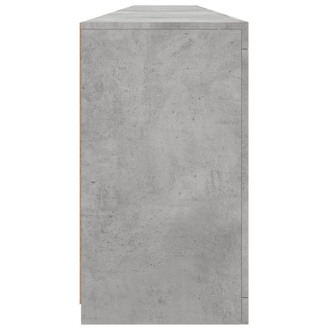 vidaXL Sideboard with LED Lights Concrete Grey 283x37x67 cm