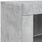 vidaXL Sideboard with LED Lights Concrete Grey 283x37x67 cm