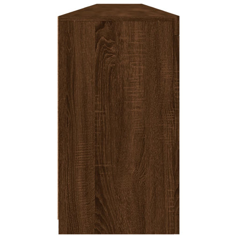 vidaXL Sideboard with LED Lights Brown Oak 283x37x67 cm