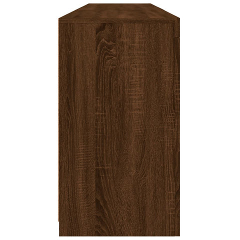 vidaXL Sideboard with LED Lights Brown Oak 162x37x67 cm