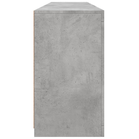 vidaXL Sideboard with LED Lights Concrete Grey 181.5x37x67 cm