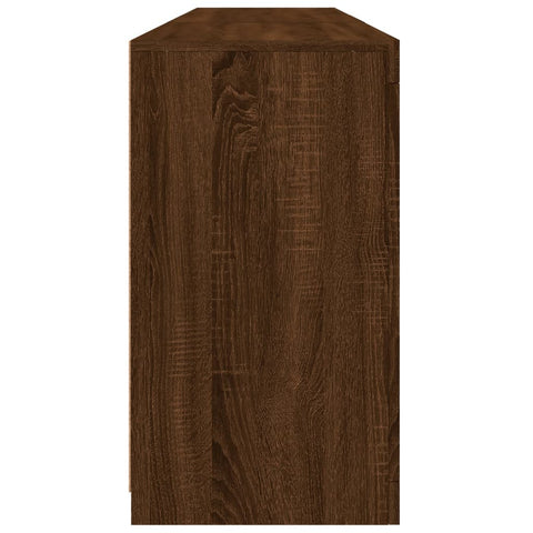 vidaXL Sideboard with LED Lights Brown Oak 181.5x37x67 cm