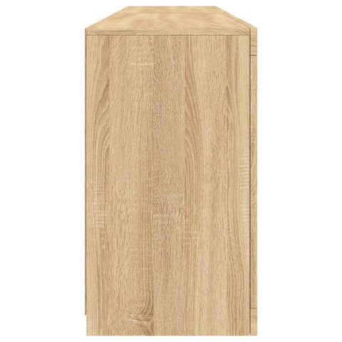 vidaXL Sideboard with LED Lights Sonoma Oak 164x37x67 cm