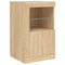 vidaXL Sideboard with LED Lights Sonoma Oak 164x37x67 cm