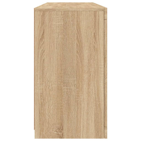 vidaXL Sideboard with LED Lights Sonoma Oak 142.5x37x67 cm