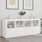 vidaXL Sideboard with LED Lights White 163x37x67 cm