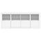 vidaXL Sideboard with LED Lights White 163x37x67 cm