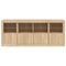 vidaXL Sideboard with LED Lights Sonoma Oak 163x37x67 cm