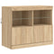 vidaXL Sideboard with LED Lights Sonoma Oak 163x37x67 cm
