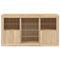 vidaXL Sideboard with LED Lights Sonoma Oak 123x37x67 cm
