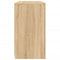 vidaXL Sideboard with LED Lights Sonoma Oak 123x37x67 cm