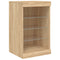vidaXL Sideboard with LED Lights Sonoma Oak 123x37x67 cm