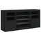 vidaXL Sideboard with LED Lights Black 142.5x37x67 cm