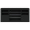 vidaXL Sideboard with LED Lights Black 142.5x37x67 cm