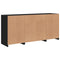 vidaXL Sideboard with LED Lights Black 142.5x37x67 cm