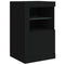 vidaXL Sideboard with LED Lights Black 142.5x37x67 cm