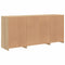 vidaXL Sideboard with LED Lights Sonoma Oak 142.5x37x67 cm