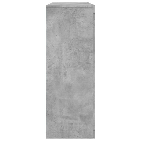 vidaXL Sideboards with LED Lights 3 pcs Concrete Grey Engineered Wood