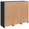 vidaXL Sideboards with LED Lights 3 pcs Black Engineered Wood
