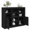 vidaXL Sideboards with LED Lights 3 pcs Black Engineered Wood