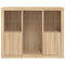vidaXL Sideboards with LED Lights 3 pcs Sonoma Oak Engineered Wood