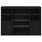vidaXL Sideboards with LED Lights 3 pcs Black Engineered Wood
