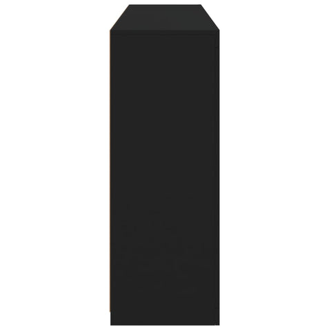 vidaXL Sideboards with LED Lights 3 pcs Black Engineered Wood
