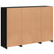 vidaXL Sideboards with LED Lights 3 pcs Black Engineered Wood