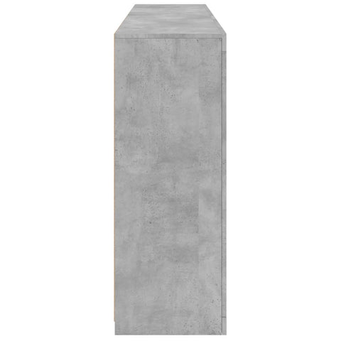vidaXL Sideboard with LED Lights Concrete Grey 162x37x100 cm