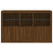 vidaXL Sideboard with LED Lights Brown Oak 162x37x100 cm