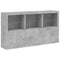 vidaXL Sideboard with LED Lights Concrete Grey 181.5x37x100 cm