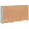 vidaXL Sideboard with LED Lights Concrete Grey 181.5x37x100 cm