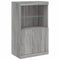 vidaXL Sideboard with LED Lights Grey Sonoma 181.5x37x100 cm