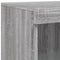 vidaXL Sideboard with LED Lights Grey Sonoma 181.5x37x100 cm