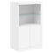 vidaXL Sideboard with LED Lights White 162x37x100 cm