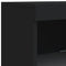 vidaXL Sideboard with LED Lights Black 162x37x100 cm